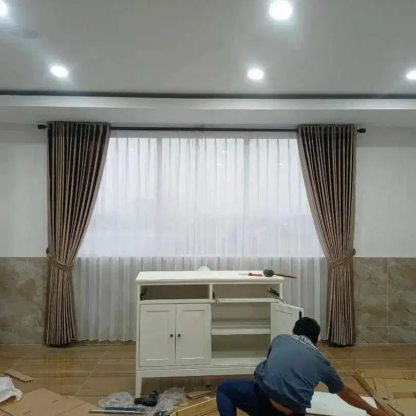 Jual & Pasang Gorden Vitrase Wallpaper Roller Blinds Korden Gordeng