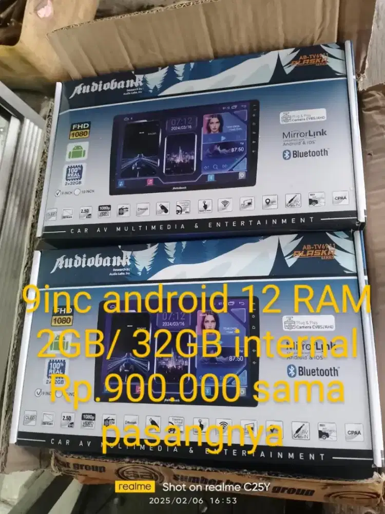 Head unit android 7inc 9inc 10inc RAM 2GB dan RAM 4GB