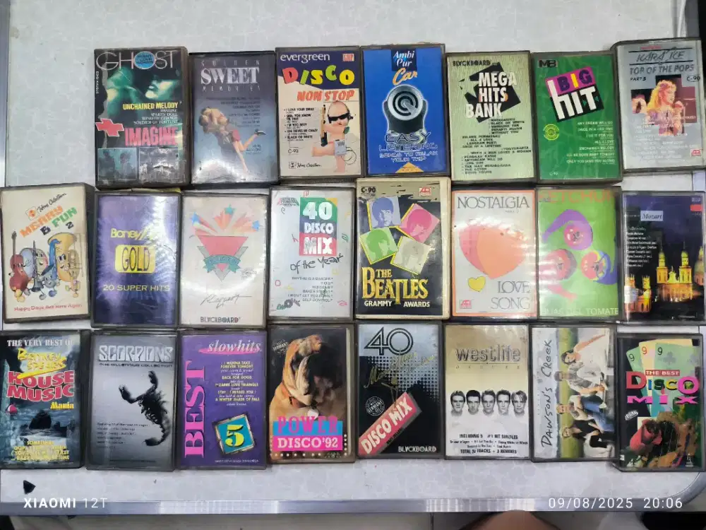 Kaset pita tape radio jadul lagu barat isi 23pcs