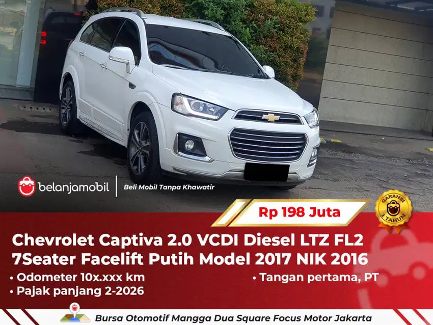 [ PAJAK PANJANG ] Chevrolet Captiva 2.0 VCDI Diesel 2016/2017