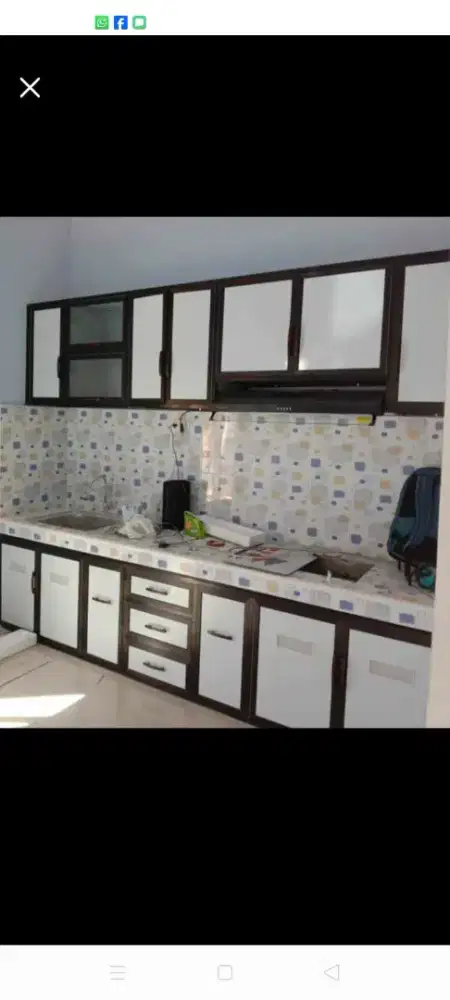 Kitchenset almunium acp ,tahan air,anti rayap / blm