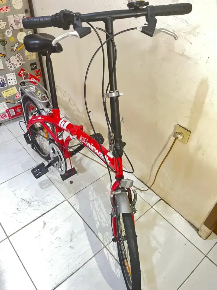 sepeda lipat airwalk 20 inc 6 speed sepeda angin