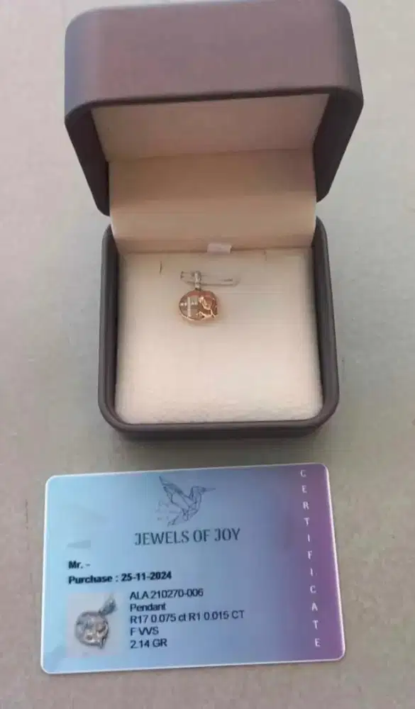 Bu dijual cepat berlian asli liontin salib bunda maria