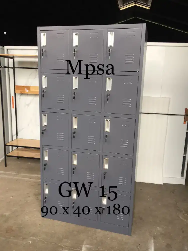 Loker besi 15 pintu/lemari loker besi/loker arsip/lemari arsip