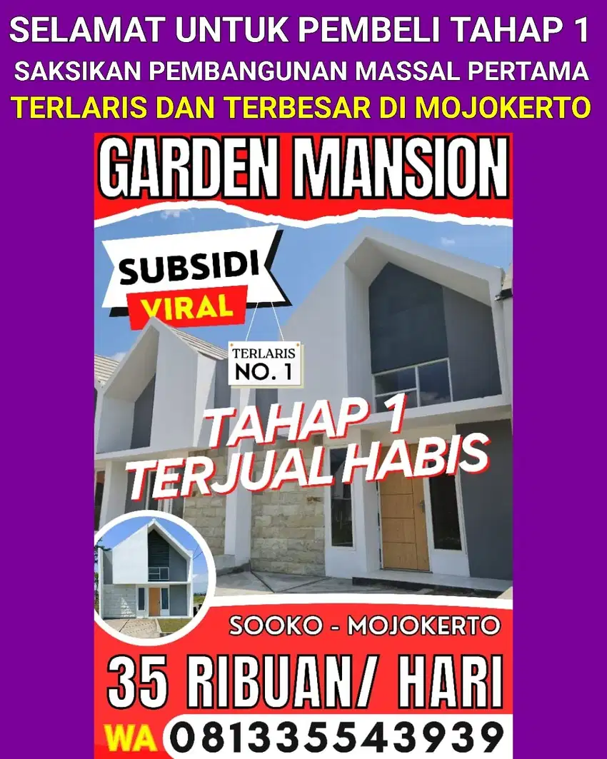 Perumahan Mojokerto Subsidi Terlaris Viral Pusat Kota