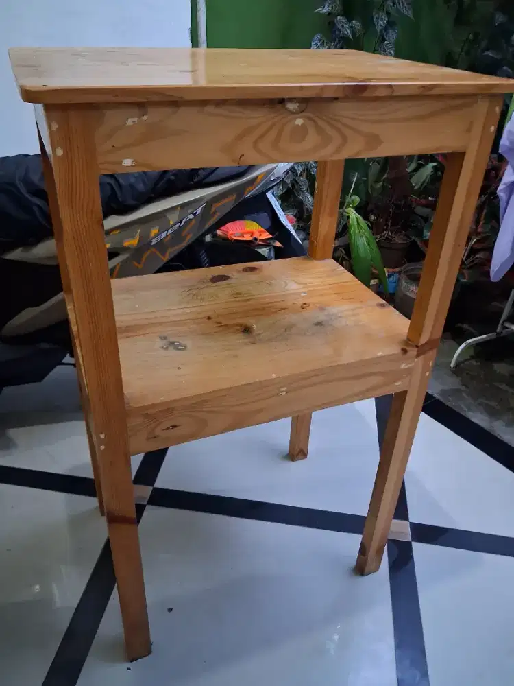 Meja kayu susun 2