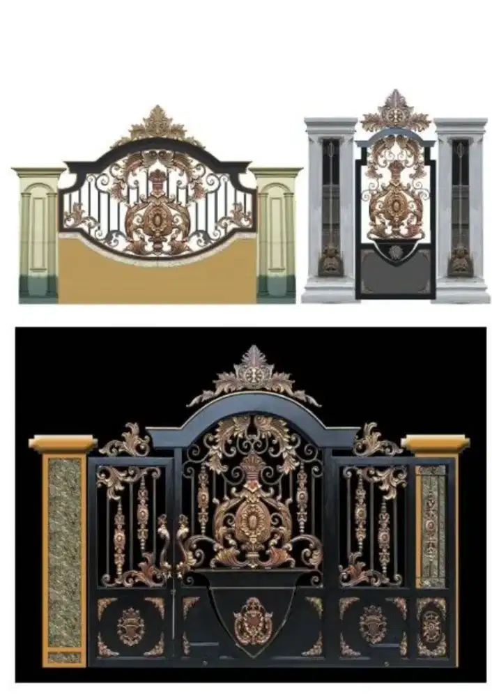 Bengkel las Lampung tralis kanopi pintu pagar gerbang tangga