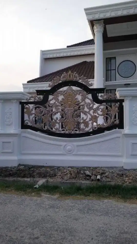 Bengkel las Lampung tralis kanopi pintu pagar gerbang tangga