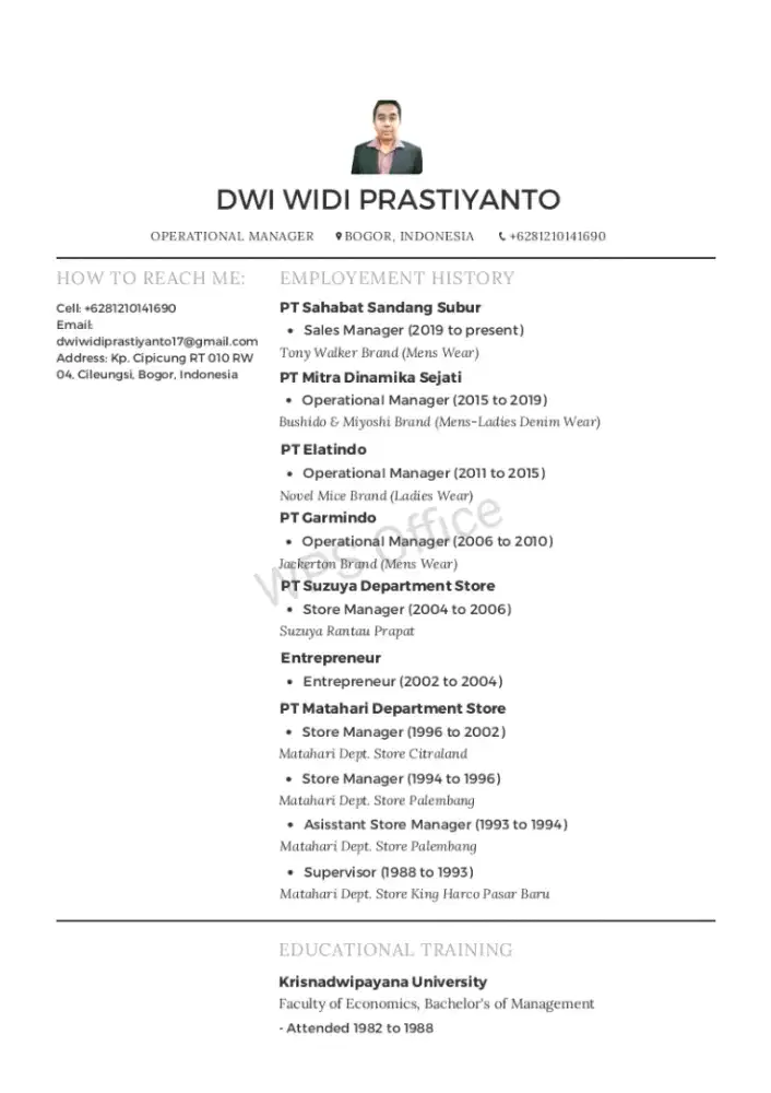 Cari Kerja bidang Ritel atau Toko