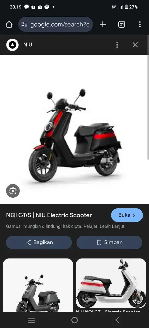 Motor Listrik Niu NQ GT