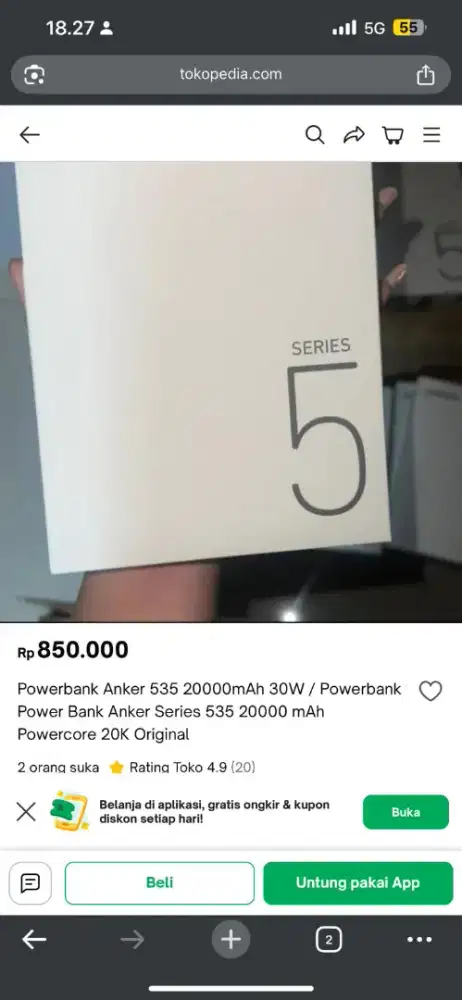 PB anker original 20K