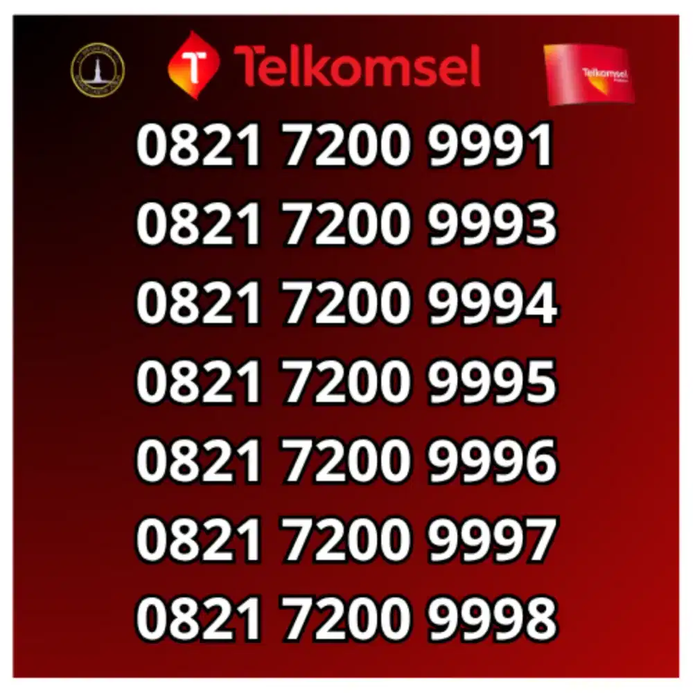Kartu perdana nomor cantik telkomsel rapi ribuan tripel abab