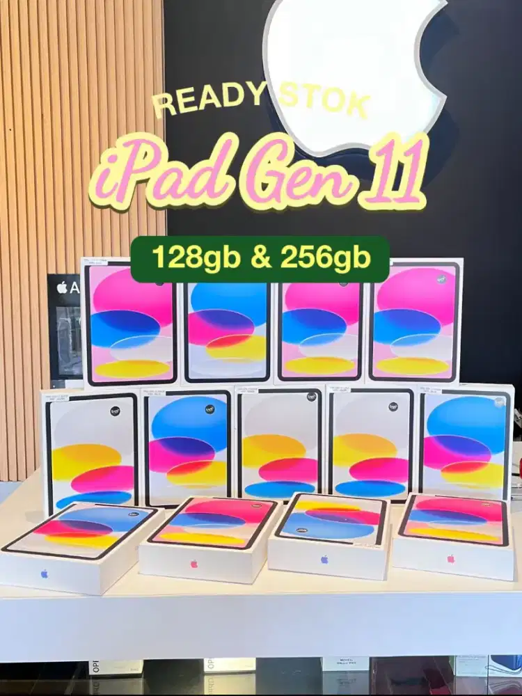 Ipad gen 11 128gb wifi garansi resmi