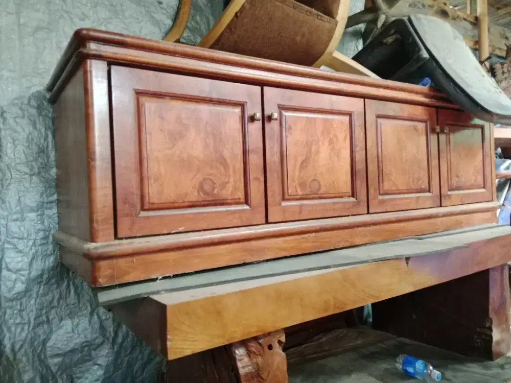 Bufet jati tebel kayu tebel 4cm 60×180