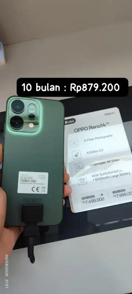 OPPO RENO 14 5G Promo Cicilan Bunga 0%