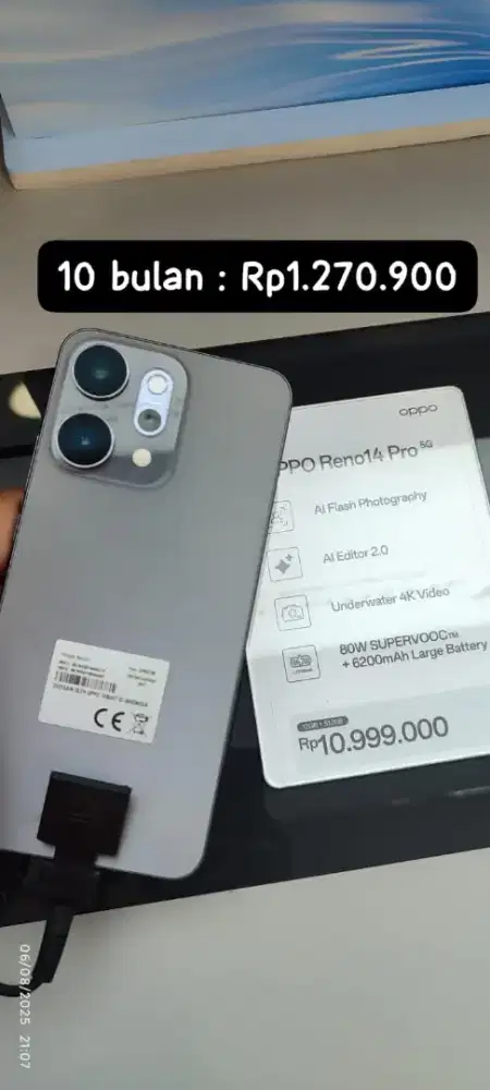Oppo Reno 14 Pro 5G Promo Kredit bunga 0%