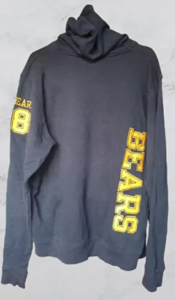 Sweater Hoodie Champhion USA Size XL. Navy Blue. Kantong Kiri & Kanan.