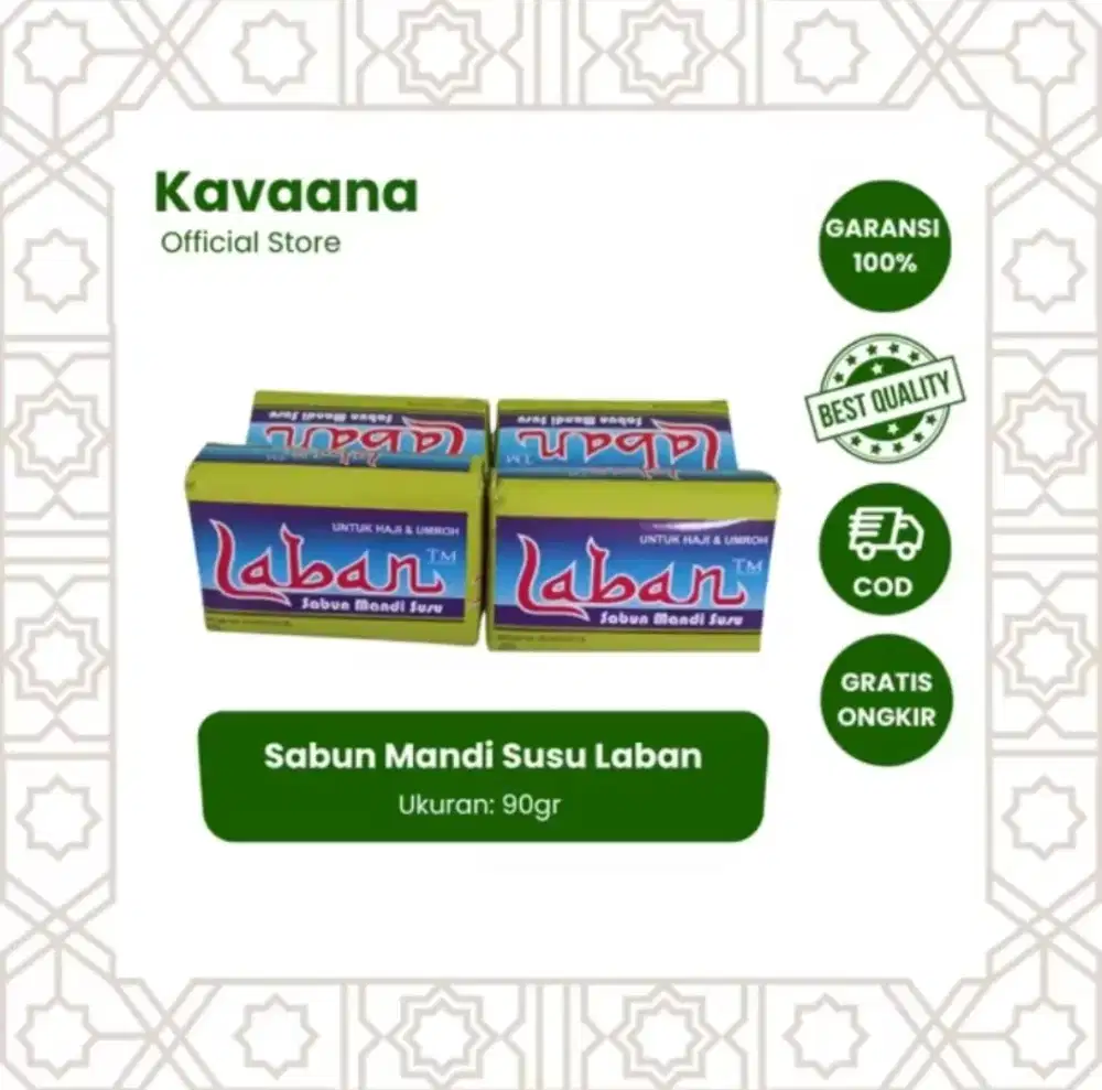Sabun Laban Susu Non Alkohol Non Parfum | Sabun Untuk Haji Umroh