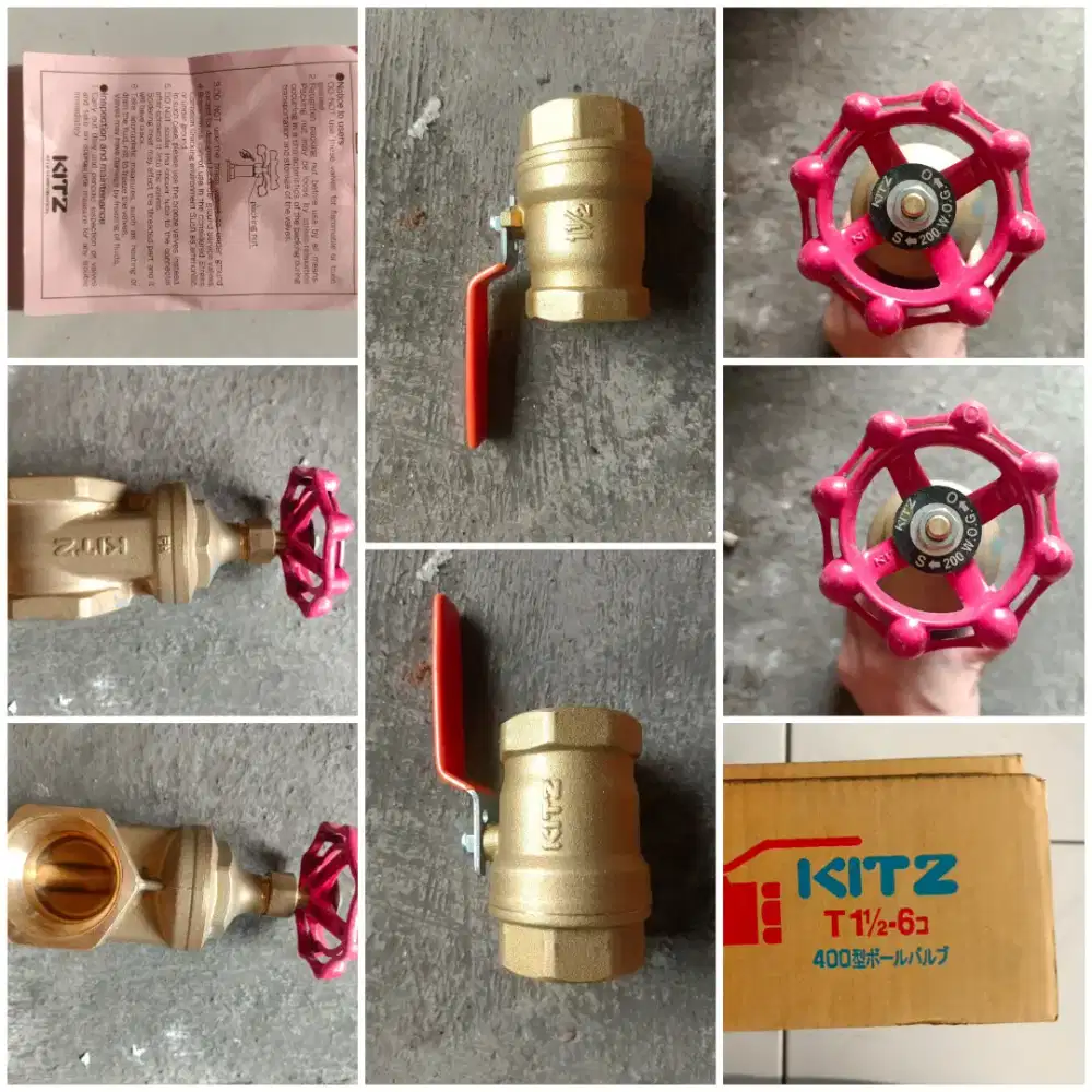 Jual Ball dan Gate valve merk kitz