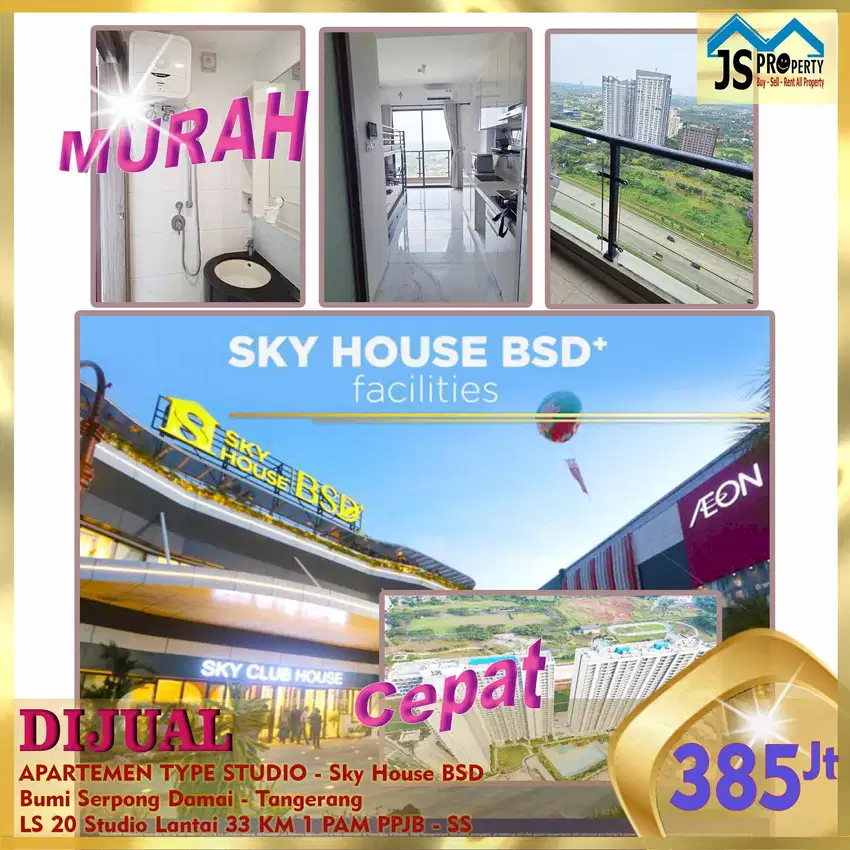 DIJUAL CEPAT APARTEMEN TYPE STUDIO - Sky House BSD - SS