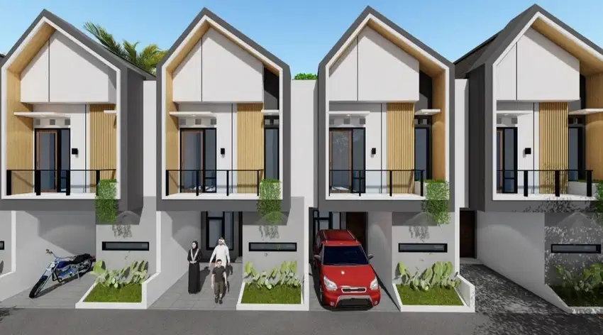 Hunian Modern  Selangkah ke Jalan Raya Citayam dkt Stasiun Citayam