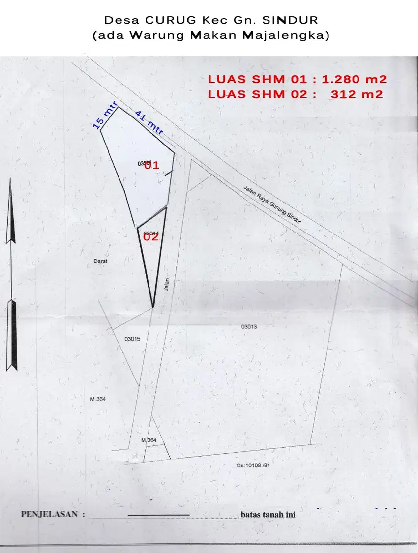 Dijual Tanah Strategis Pinggir Jalan Raya Serpong Parung