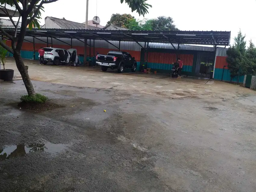 Dijual Tanah + Usaha Cucian Mobil di Gaplek, Ciputat Tangerang Selatan