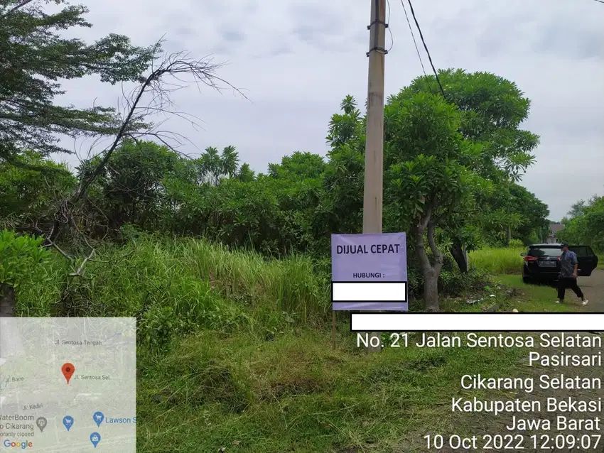 Dijual Tanah Kavling Hoek Luas 540m2 di Cikarang