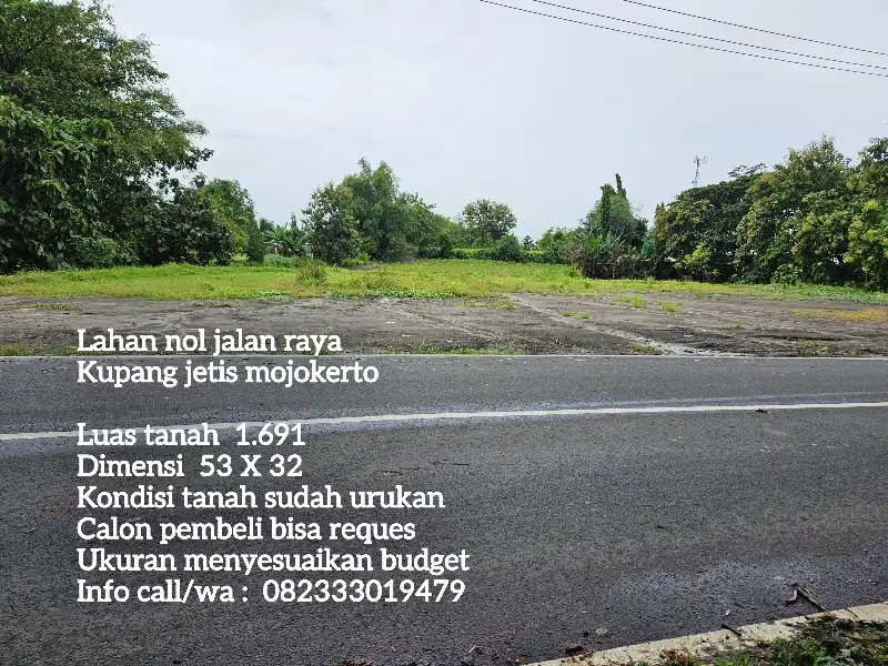 Tanah nol jalan raya kupang jetis mojokerto
