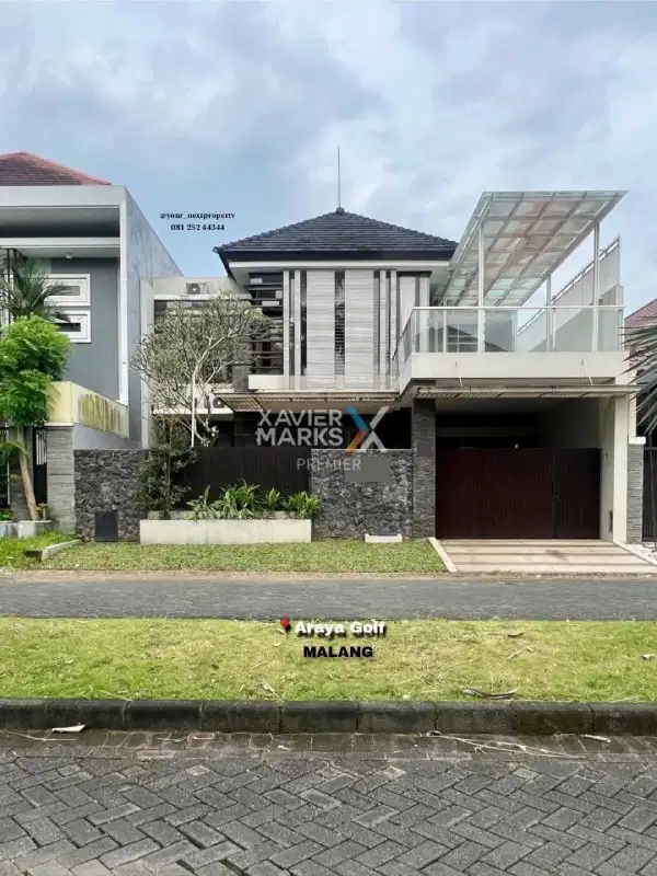 Rumah Modern di Boulevard Cluster Golf Kota Araya Malang(OLX307)