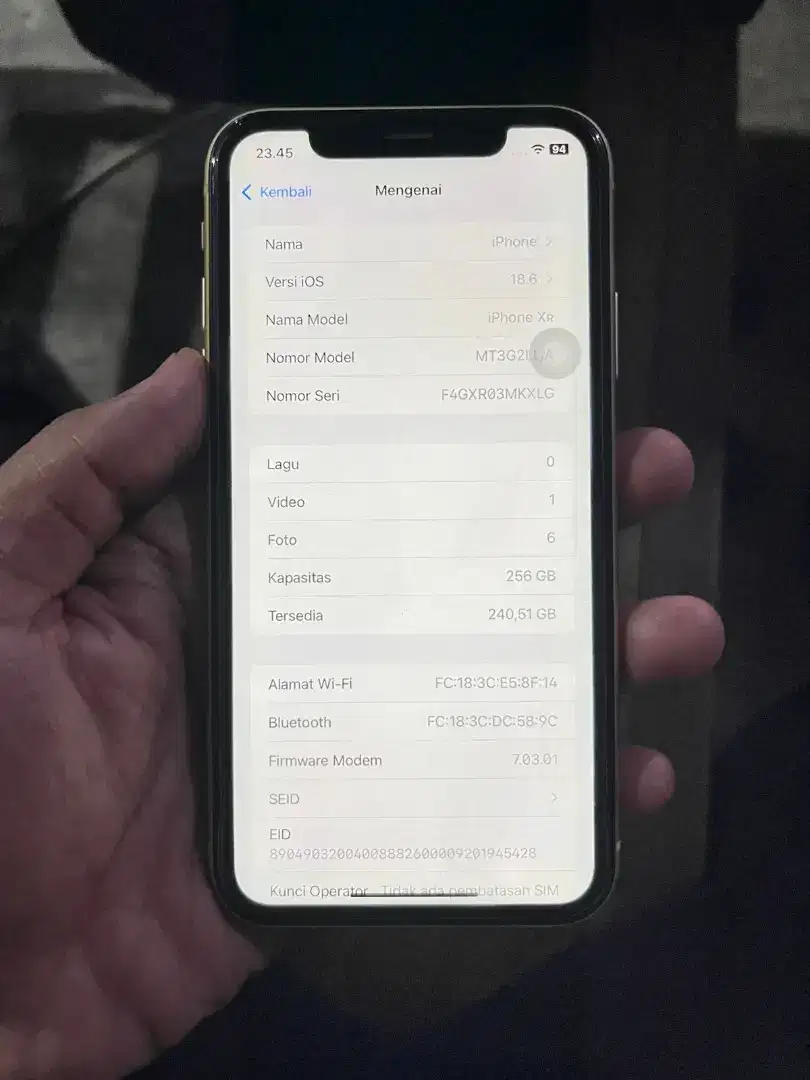 iPhone Xr Inter Smartfren Only