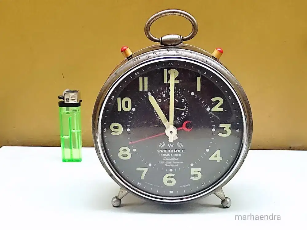 Jam alarm weker wehrle Eropa vintage jadul