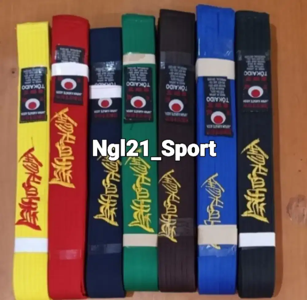 SABUK BELADIRI KARATE TAEKWONDO JUDO DAN SILAT BORDIRAN TOKAIDO