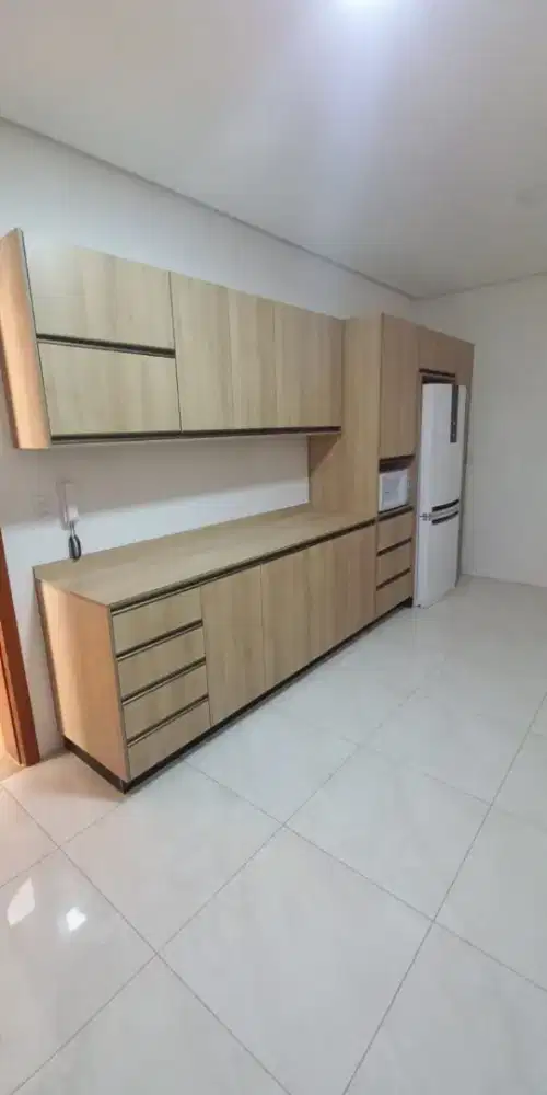 Kitchenset dapur perlengkapan kamar backdrop tv pvc hpl meja bar dll