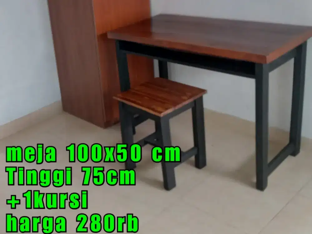 Meja kursi belajar laptop, meja kursi kantor kost