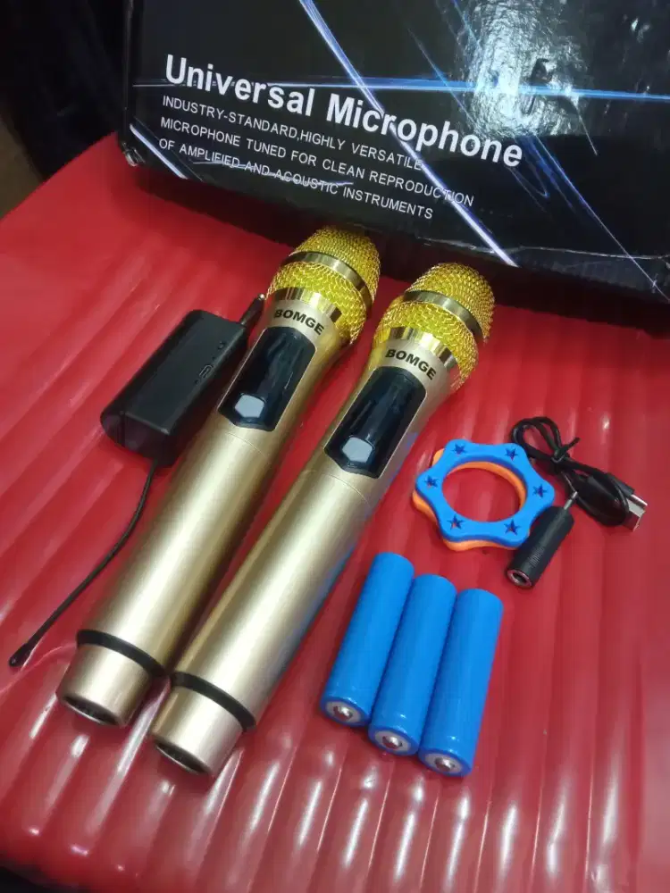 2mic wireless uhf jarak 20m baru