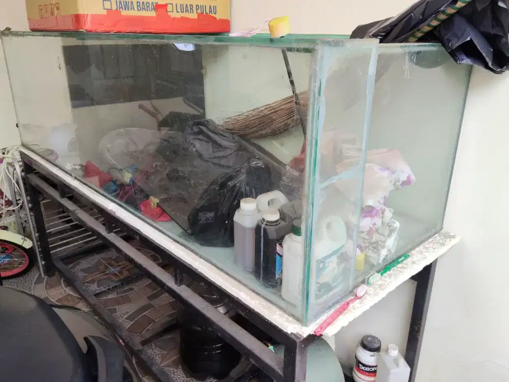 Aquarium Besar 1,80 Mtr Kaca Full Tebal 12mm