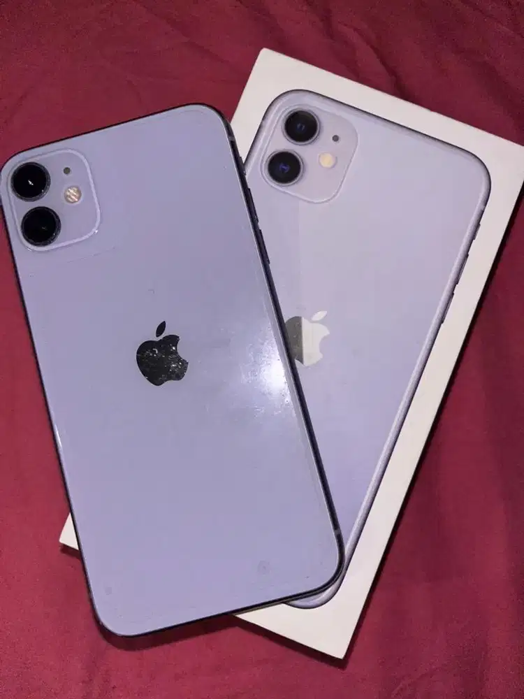 Dijual Iphone 11 purple 256GB ex Ibox
