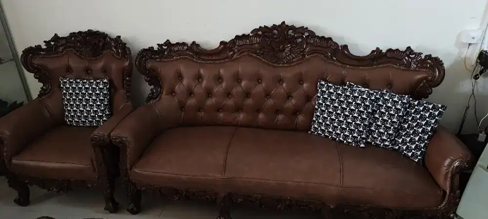 Sofa kayu jati satu set