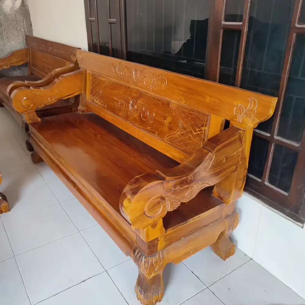 Kursi Jati 2 meter minimalis