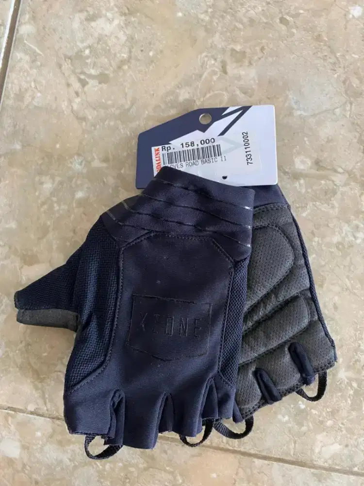XZone Sarung Tangan Sepeda Half Finger Road Basic II Hitam