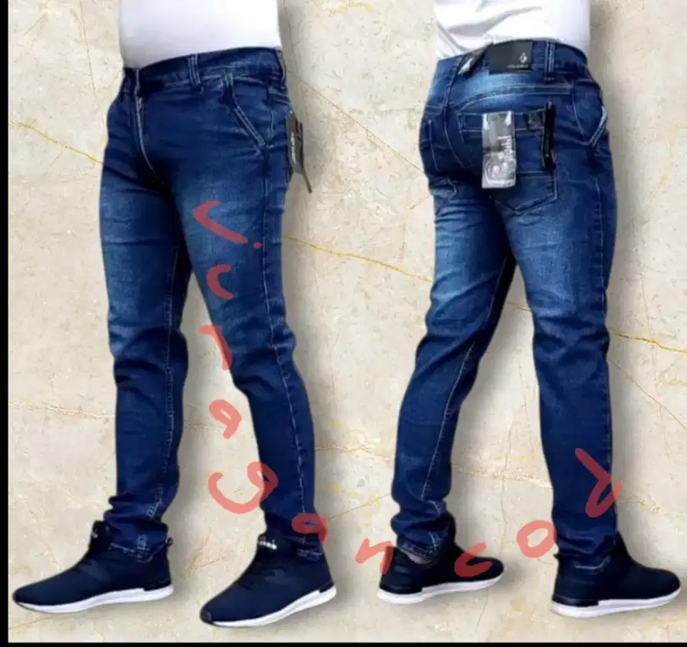 Celana Jeans Pria Panjang Skinny Slim fit Panjang Melar Trendy