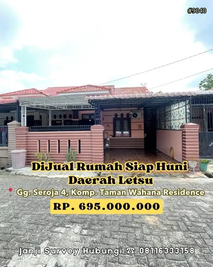 Dijual Rumah cantik Semi Furnish Dalam Komplek