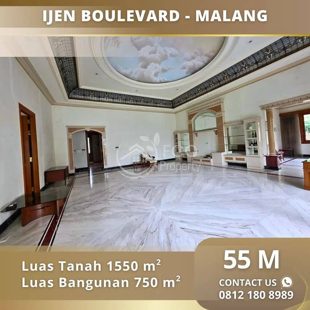 Rumah Mewah Area Ijen Boulevard Kota Malang