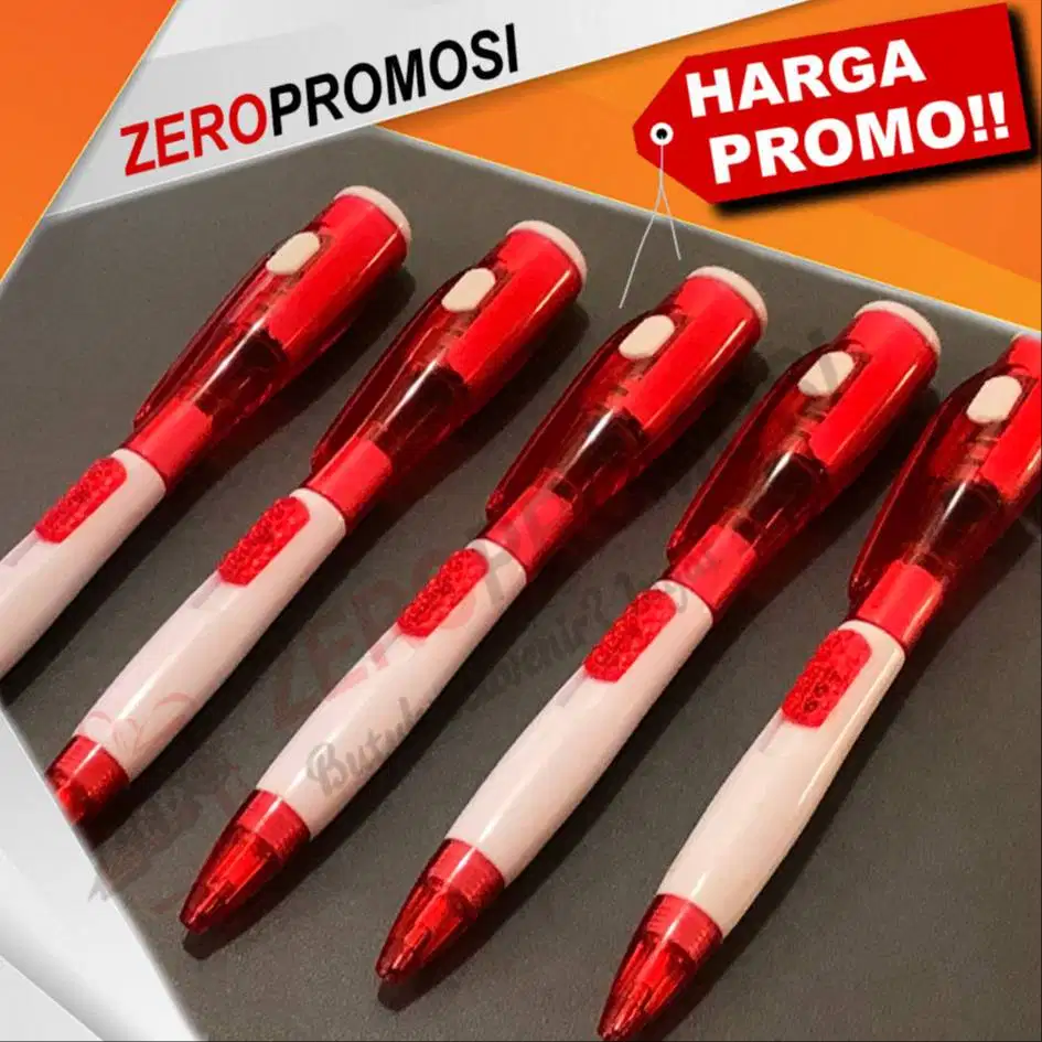 Pulpen Senter Merah Putih – Souvenir 17 Agustus Fungsional & Kekinian!