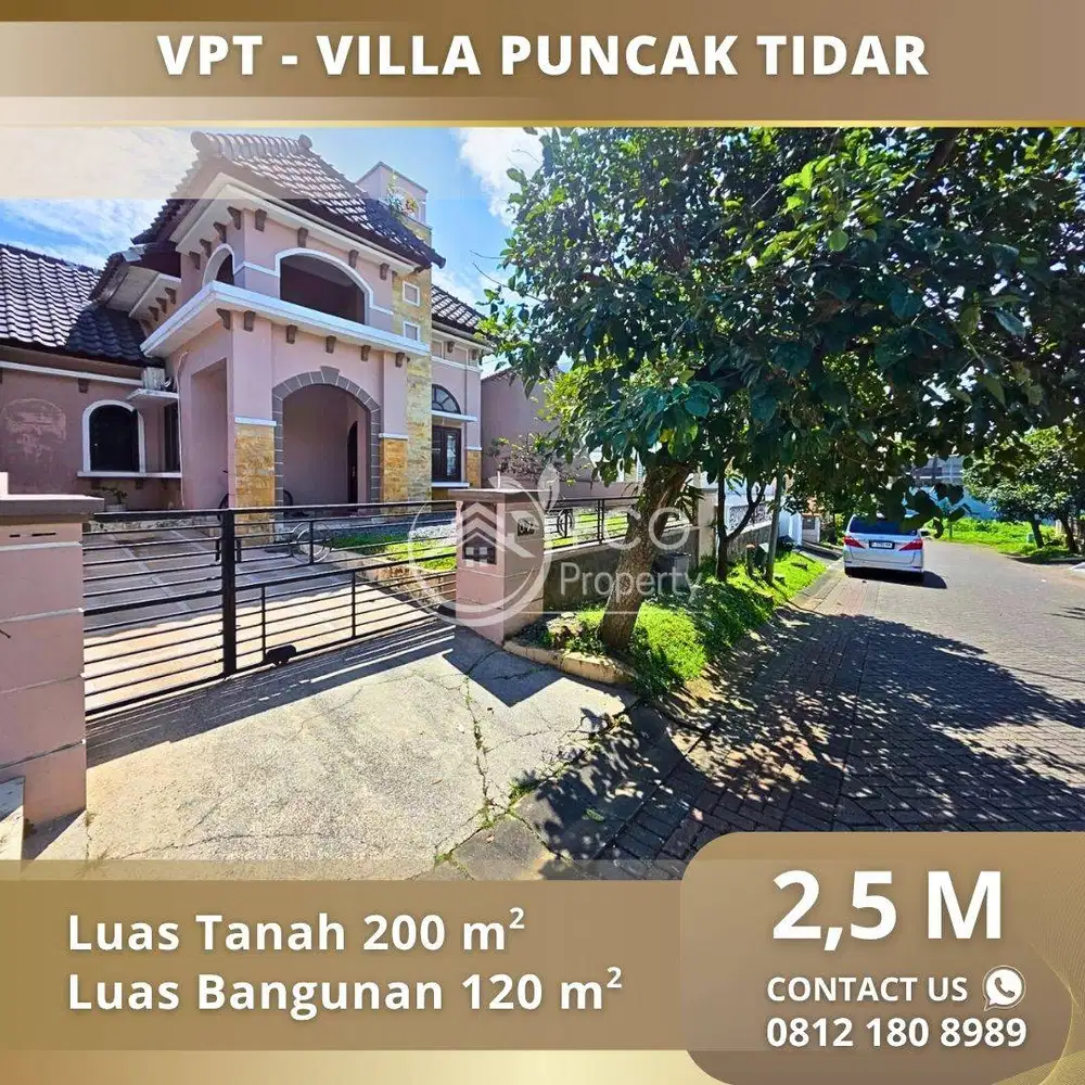 Rumah VPT Villa Puncak Tidar Malang Dekat Elpico Mall