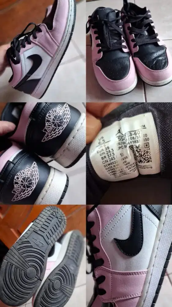 NIKE AIR JORDAN 1 LOW (GS) ARTIK PINK BNIB ORIGINAL