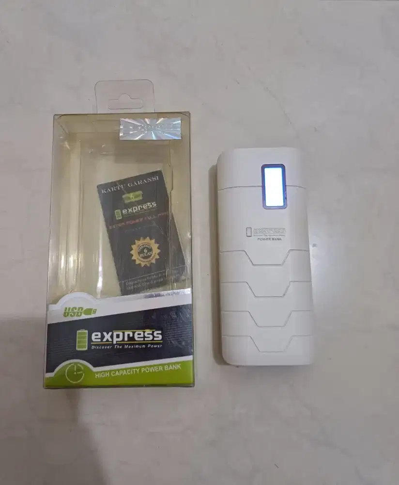PowerBank EXPRESS 15000 mAh - Putih ( BEKAS SEPERTI BARU )