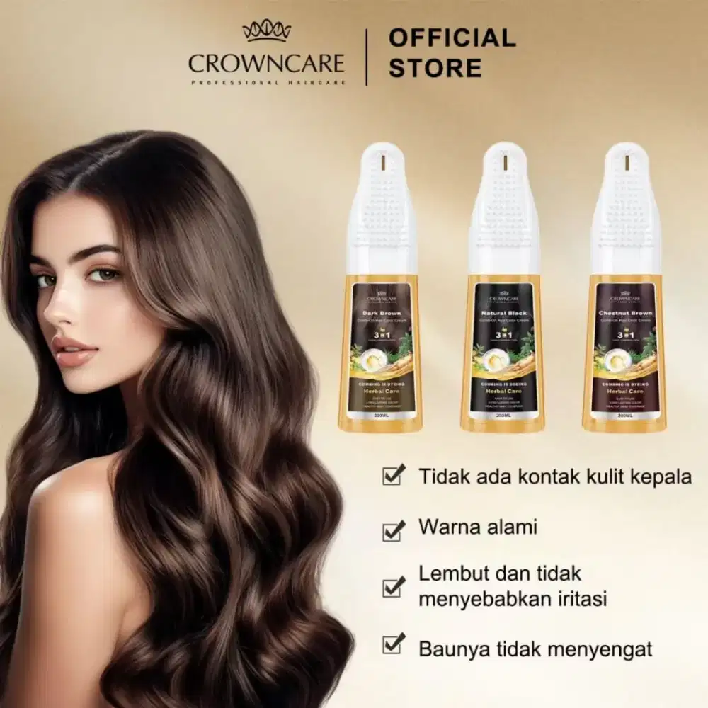 Pewarna rambut alami menutupi uban secara alami