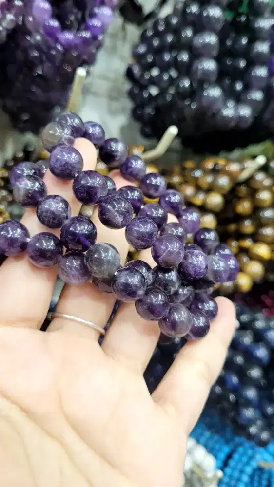 Gelang kecubung ungu / amethyst